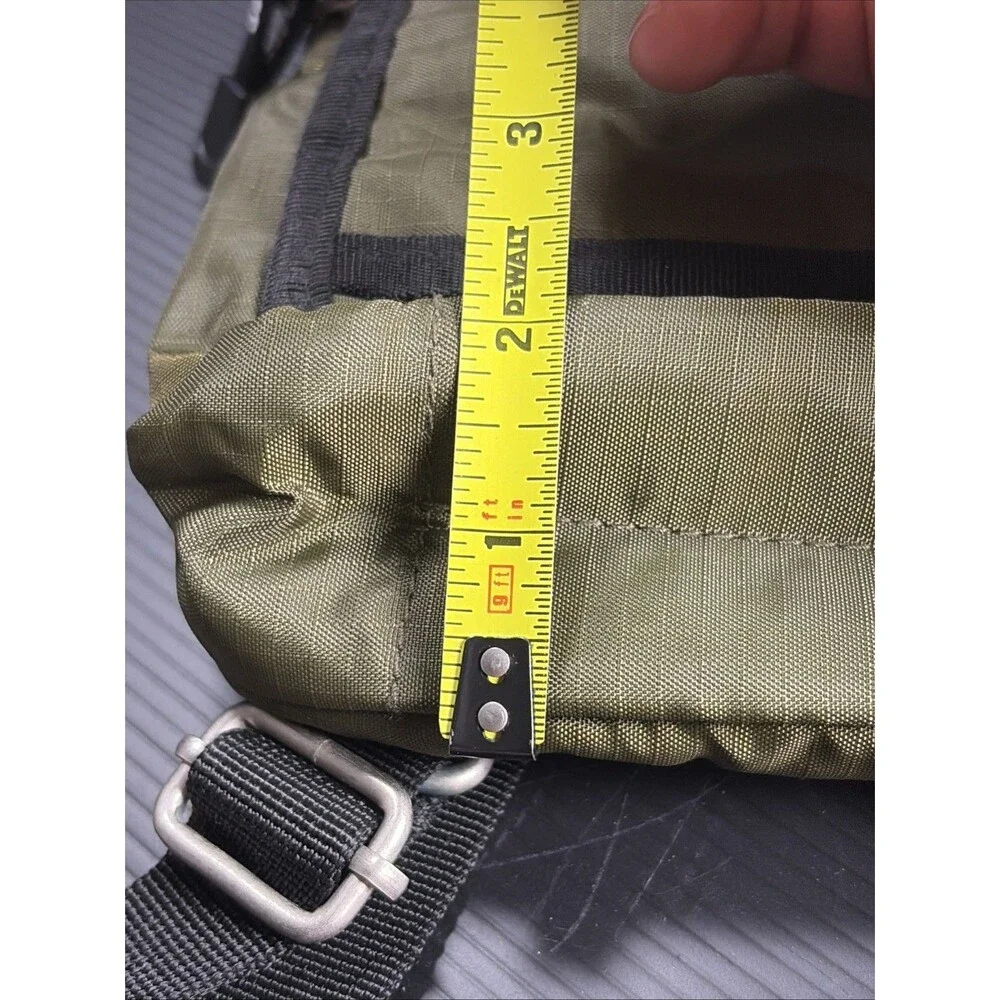 Derek Alexander Army Green Ripstop Nylon Sling Mini Backpack Travel Bag